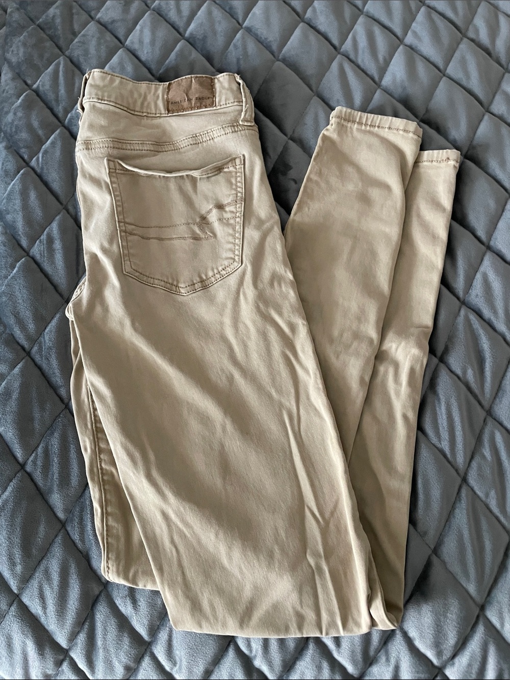 American Eagle Outfitters Beige Skinny Jeans